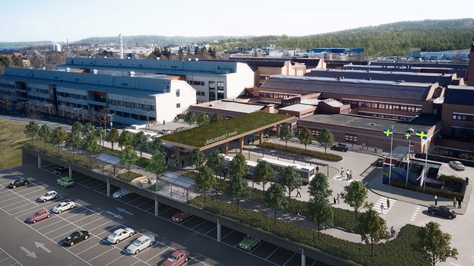 Illustration av ny entré